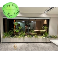 BỒN CÂY GIẢ TRANG TRÍ VĂN PHÒNG NL200-11