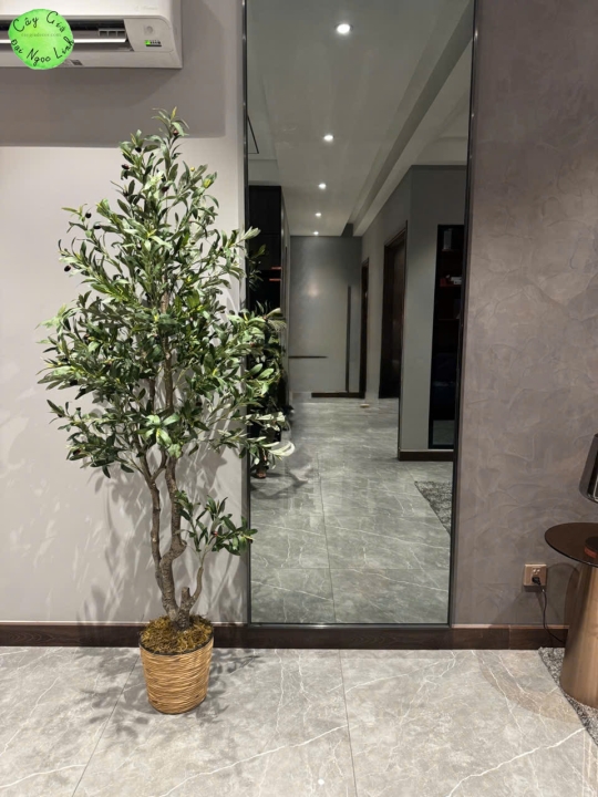CÂY OLIVE GIẢ TRANG TRÍ NỘI THẤT PHONG CÁCH BẮC ÂU NL24-10
